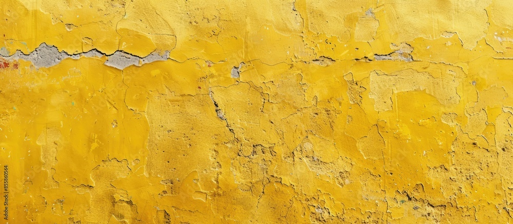Sticker Yellow wall texture. with copy space image. Place for adding text or design - Stickers