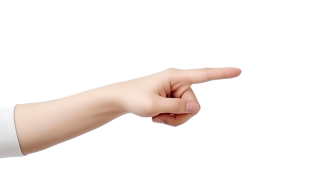 A Hand Pointing Right