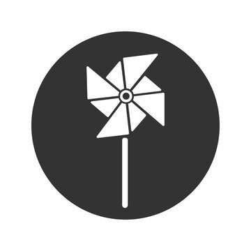recommend clip art: Paper windmill icon, paper vector, windmill illustration