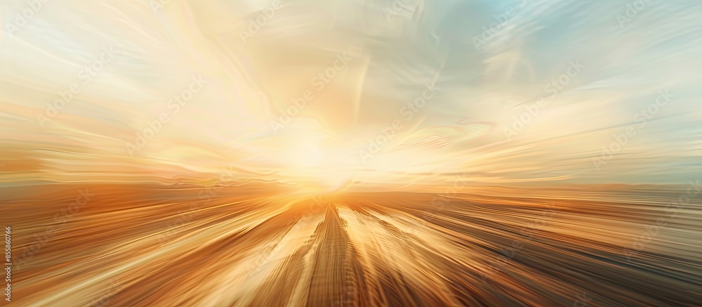 Poster E-Learning with abstract high speed technology POV motion blur. Copy space image. Place for adding text or design