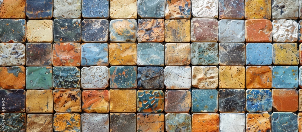 Poster ceramic tile texture. with copy space image. Place for adding text or design