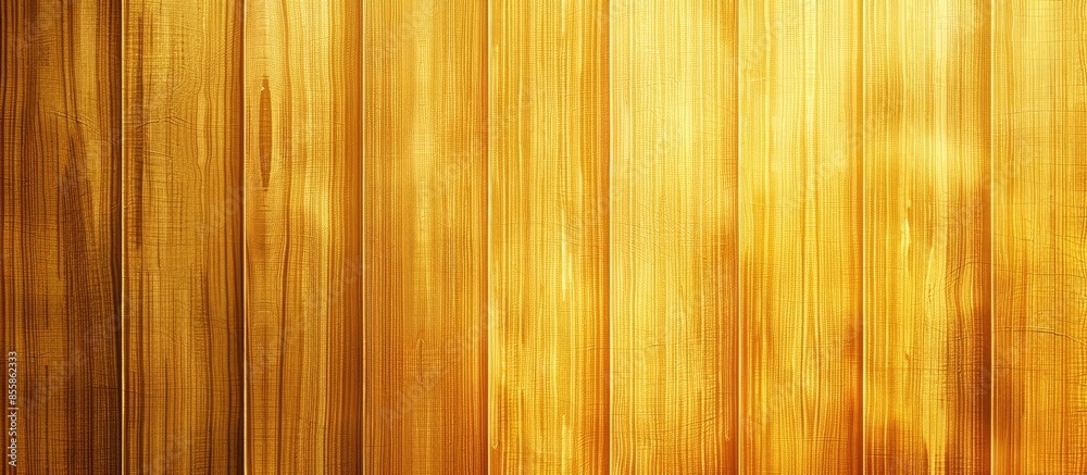 Poster Golden colored texture for background, vertical striped with space for writing. with copy space image. Place for adding text or design