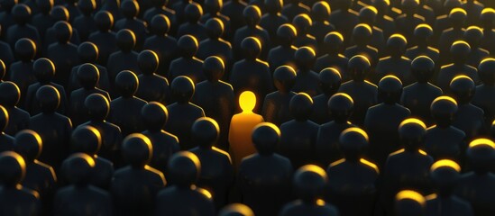 Fototapeta premium Standing Out From The Crowd