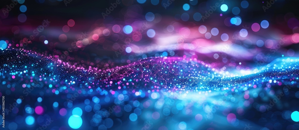 Aufkleber Abstract digital background with cybernetic particles. with copy space image. Place for adding text or design