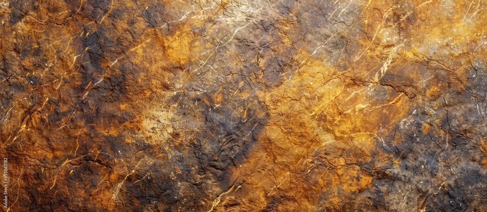 Poster Light brown granite stone texture pattern background. with copy space image. Place for adding text or design