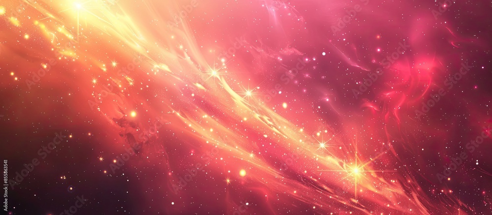 Poster Cosmic shining abstract background. with copy space image. Place for adding text or design