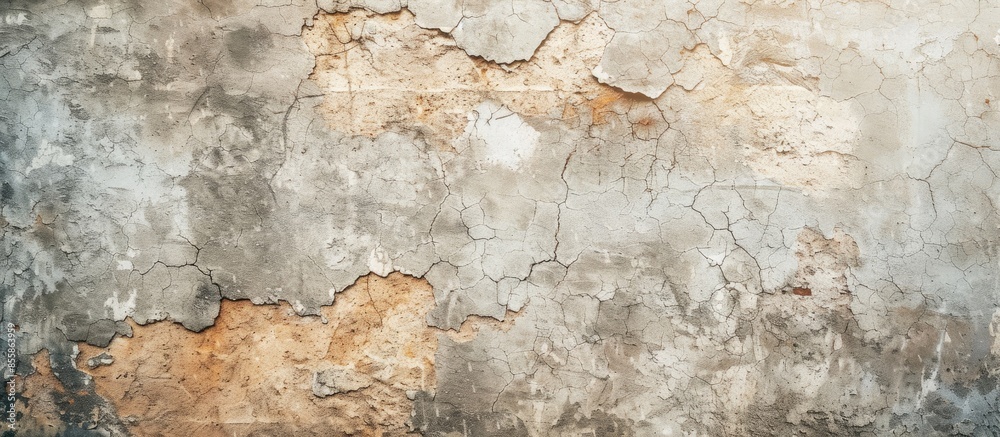 Aufkleber stone grunge texture for background. a dirty not perfect old wall with cracks and peeling paint. wit