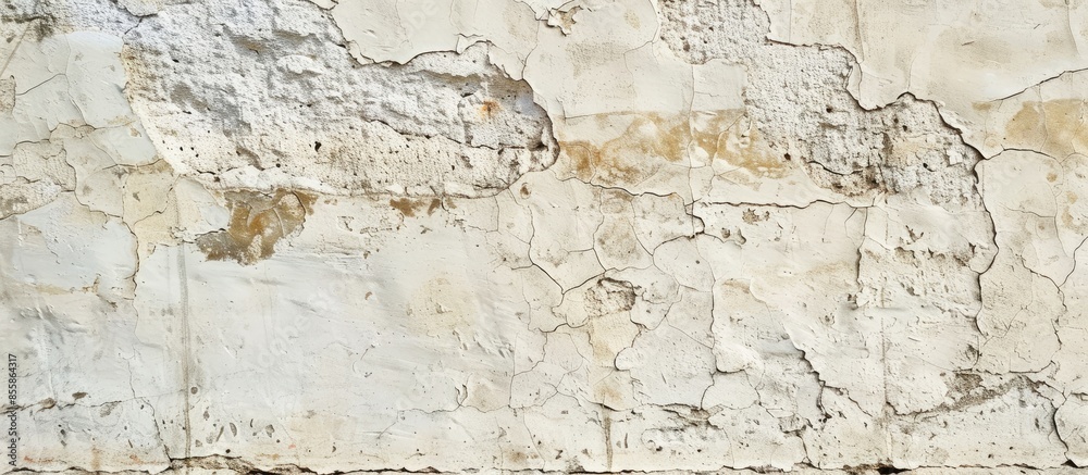 Aufkleber Unique pattern of an old plastered wall. with copy space image. Place for adding text or design