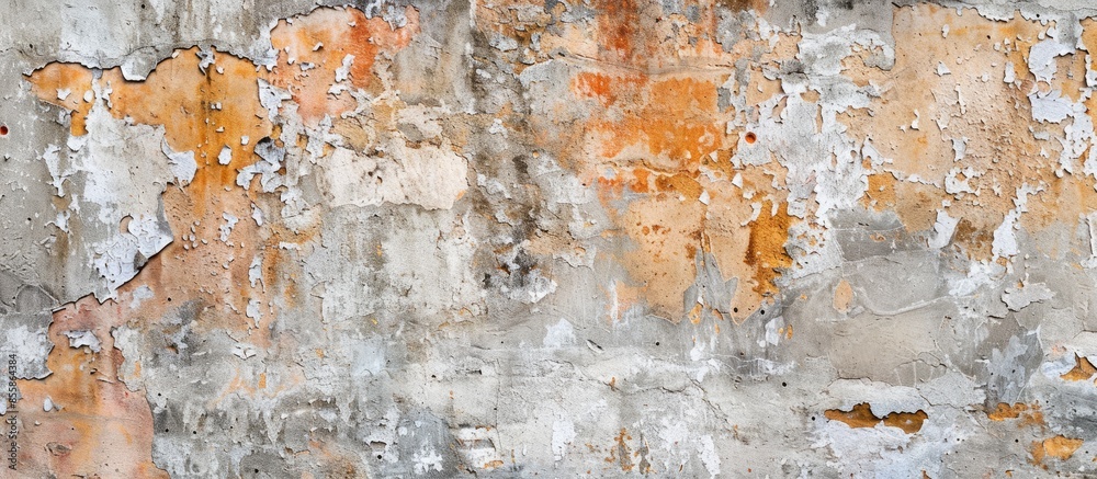 Aufkleber Unique pattern of an old plastered wall. with copy space image. Place for adding text or design