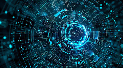 Fototapeta premium abstract technology background