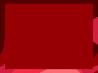 Red square on pink background, minimalist design