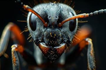 Close-up Portrait of an Ant's Face