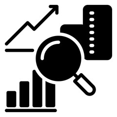 research icon, glyph icon style