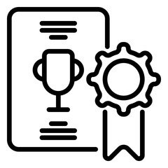 award icon, line icon style