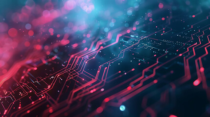 Fototapeta premium technology and finance banner