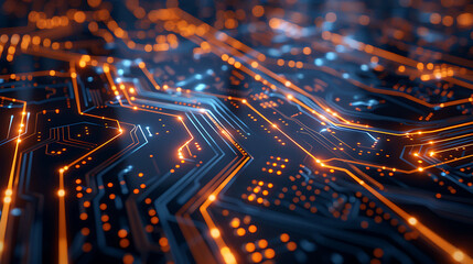 Obraz premium abstract technology banner