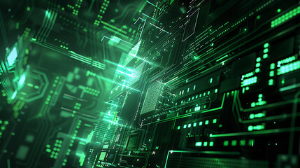 Obraz premium abstract technology banner