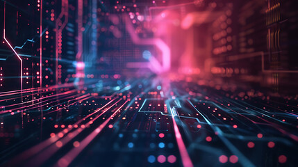 abstract technology banner