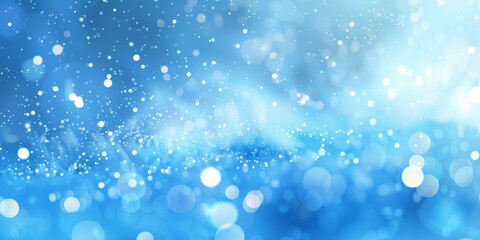 Obraz premium Abstract Blue and White Bokeh Background