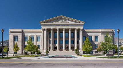 Obraz premium Legislative law, Court building 