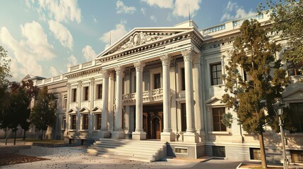 Obraz premium Legislative law, Court building 