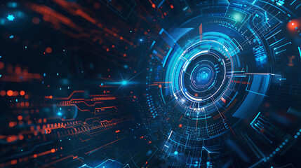 Obraz premium technology banner