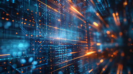 Fototapeta premium technology banner