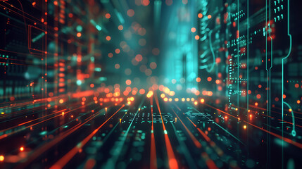 Fototapeta premium technology banner