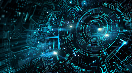 Fototapeta premium abstract techology background