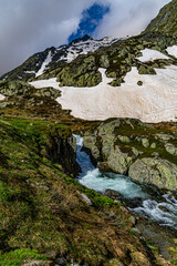 Paysages entre Martigny et le Col du Grand Saint-Bernard (2469m d'altitude), Valais, Suisse