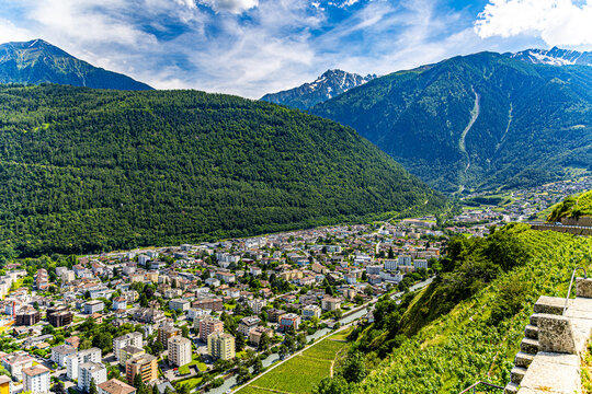 Ville de Martigny, Valais, Suisse