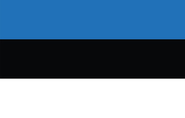 Official national flag Republic of Estonia