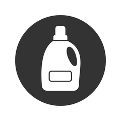 Bottle laundry product icon in modern flat style sign vector