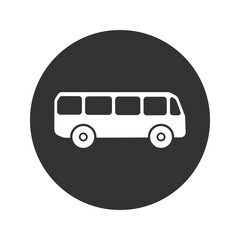 Bus sign icon. Public transport symbol vector