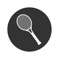 Tennis racket Icon. Vector concept illustration for design