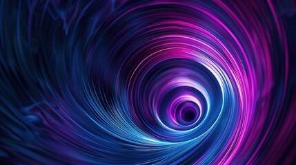 Captivating Abstract Spiral in Dark Violet and Light Purple Tones