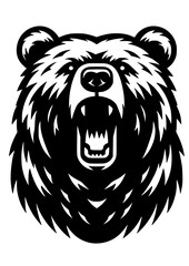 Bear SVG, Bear Head SVG, Forest SVG, Wooden SVG, Animal SVG, Honey SVG, Bear Portrait SVG, Bear Silhouette, Bear Vector, Clipart, Cut file for Cricut SVG, JPG, PNG