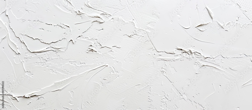 Poster painting of walls in a white color. close-up house paint roller, home improvements, horizontal view 