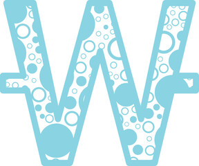 Bubble Currency font vector shape