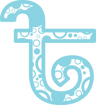 Bubble Currency font vector shape