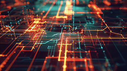 Fototapeta premium technology background