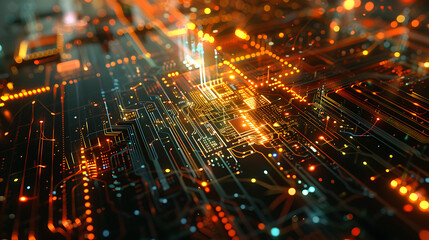 Obraz premium technology banner