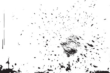 Abstract vector noise | Small particles of debris and dust | Distressed uneven background | Grunge texture overlay with rough and fine grains isolated on white background | Vector illustration