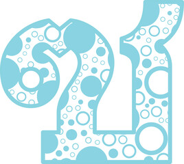 Bubble Thai font vector shape