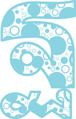 Bubble Thai font vector shape