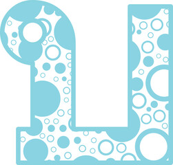 Bubble Thai font vector shape