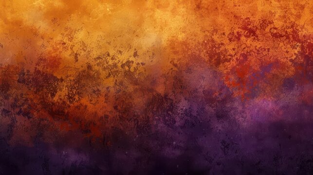 dark orange brown and purple abstract background with gradient and vintage texture suitable for halloween thanksgiving or autumn themes digital illustration