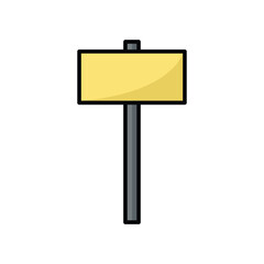 street sign icon vector design template simple and clean