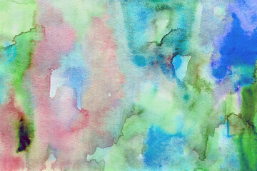 Pink-Yellow watercolor paper background texture