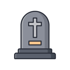 Obraz premium tombstone icon vector design template simple and clean